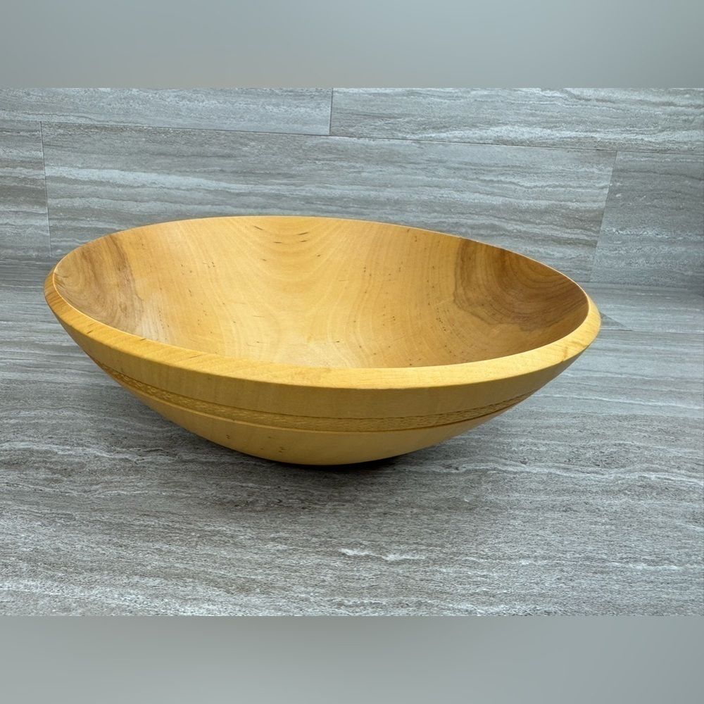 Lou Landry Maine Master Woodturner Birch Bowl